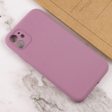 Чехол Silicone Case Full Camera Protective (AA) NO LOGO для Apple iPhone 12 (6.1") – Лиловый