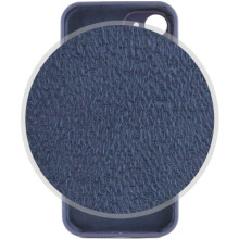 Чехол Silicone Case Full Camera Protective (AA) NO LOGO для Apple iPhone 12 (6.1") – Темно-синий