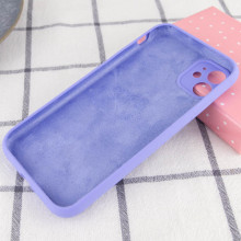 Чехол Silicone Case Full Camera Protective (AA) NO LOGO для Apple iPhone 12 (6.1") – Сиреневый