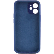 Чехол Silicone Case Full Camera Protective (AA) NO LOGO для Apple iPhone 12 (6.1") – Синий