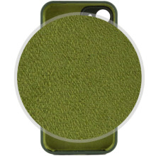 Чехол Silicone Case Full Camera Protective (AA) NO LOGO для Apple iPhone 12 (6.1") – Зеленый