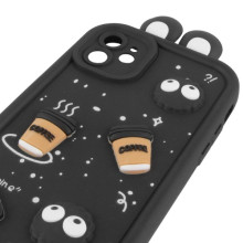 Чохол TPU Toys Case with Ears для Apple iPhone 12 (6.1") – Чорний