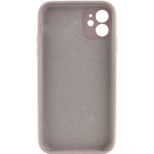 Чохол Silicone Case Full Camera Protective (AA) NO LOGO для Apple iPhone 12 (6.1") – Сірий