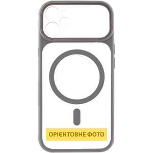 Чехол TPU+PC GETMAN Moon Clear with MagSafe для Apple iPhone 12 (6.1")