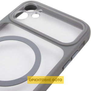 Чехол TPU+PC GETMAN Moon Clear with MagSafe для Apple iPhone 12 (6.1")