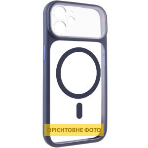 Чехол TPU+PC GETMAN Moon Clear with MagSafe для Apple iPhone 12 (6.1")