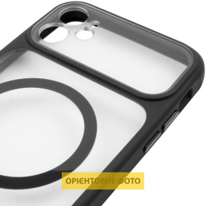 Чехол TPU+PC GETMAN Moon Clear with MagSafe для Apple iPhone 12 (6.1")