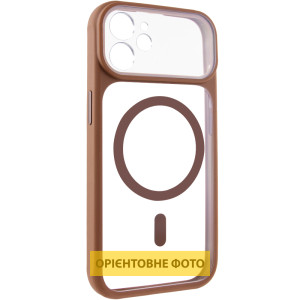 Чехол TPU+PC GETMAN Moon Clear with MagSafe для Apple iPhone 12 (6.1")
