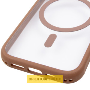 Чехол TPU+PC GETMAN Moon Clear with MagSafe для Apple iPhone 12 (6.1")