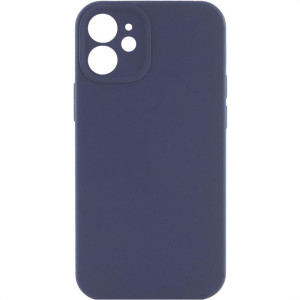 Чехол Silk Full Camera Protective (AA) NO LOGO для Apple iPhone 12 (6.1") (Темно-синий)