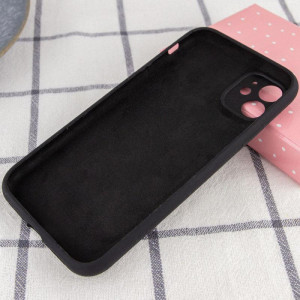 Чехол Silk Full Camera Protective (AA) NO LOGO для Apple iPhone 12 (6.1") – Черный