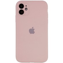 Чехол Silicone Case Full Camera Protective (AA) для Apple iPhone 12 (6.1") – Розовый
