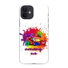 Чехол Амонг Ас для iPhone 12 (AlphaPrint) – Яркий АмонгАс