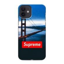 Чехол для iPhone 12 с картинкой Supreme (AlphaPrint)