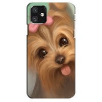 Чехол (ТПУ) Милые собачки для iPhone 12 (Йоршенский терьер)