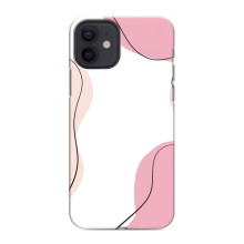 Чехол цветочный дизайн для iPhone 12 – Розовый фон