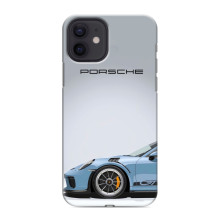 Чохол з авто Порше для iPhone 12 – Блакитний Порше