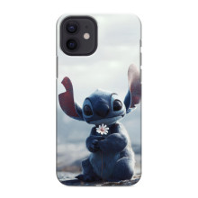 Чехол с рисунком Стич для iPhone 12 – Стич с цветочком