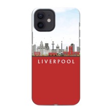 Чехол с картинкой ФК Ливерпуль на Айфон 12 (Город Liverpool)