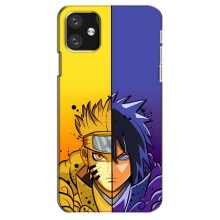 Купить Чехлы на телефон с принтом Anime для Айфон 12 – Naruto Vs Sasuke