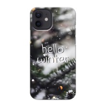 Новогодние, Праздничные Чехлы для iPhone 12 - 2024 год (Hello winter)