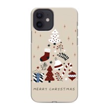 Рождественские Чехлы для iPhone 12 (VPrint) (Merry Christmas)