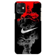 Силиконовый Чехол на iPhone 12 с картинкой Nike (Nike дым)