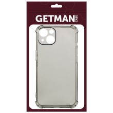 TPU чохол GETMAN Ease logo посилені кути для Apple iPhone 13 mini (5.4") – Серый (прозрачный)