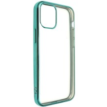 Прозрачный силиконовый чехол глянцевая окантовка Full Camera для Apple iPhone 13 mini (5.4") – Зеленый