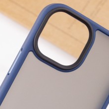 TPU+PC чохол Metal Buttons для Apple iPhone 13 mini (5.4") – Синій