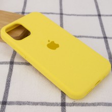 Чехол Silicone Case Full Protective (AA) для Apple iPhone 13 mini (5.4") – Желтый
