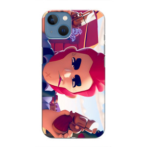 Бампер (ТПУ) с принтом Brawl Stars на Айфон 13 Мини (Кольт)