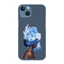 Чехлы (ART) Цветы на iPhone 13 Mini (VPrint) (Цветы на голове)