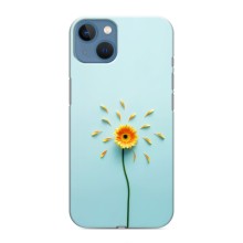 Чехлы с Цветами для iPhone 13 Mini (VPrint) (Желтый цветок)