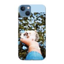 Чехлы с изображением разных животных для iPhone 13 Mini (Ежик на руках)