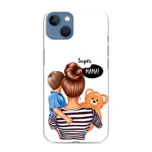 Чехол с печатью для iPhone 13 Mini - (Мама с ребенком) (AlphaPrint) – Мама с сыном