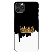 Чехол (Корона на чёрном фоне) для Айфон 13 Мини – Золотая корона