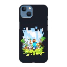 Чохол Майнкрафт на iPhone 13 Mini (AlphaPrint) Minecraft (персонажі Minecraft)