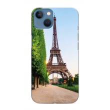 Чехол Эйфелева Башня для iPhone 13 Mini - (AlphaPrint) (Дорога в Париж)