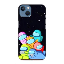 Чохли Амонг Ас для iPhone 13 Mini (AlphaPrint) (Скіни в космосі)