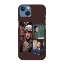 Чехол для iPhone 13 Mini (AlphaPrint - с принтом Зеленского) – Президент
