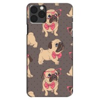 Чехол (ТПУ) Милые собачки для iPhone 13 Mini (Собачки Мопсики)