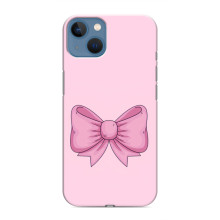 Чехол банты для iPhone 13 Mini – Розовый бантик