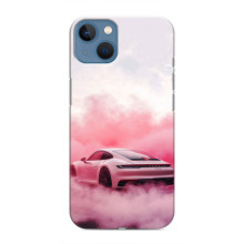 Чохол з авто Порше для iPhone 13 Mini – Рожевий Порше