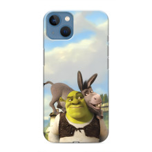 Чохол з мультфільмом Шрек на iPhone 13 Mini – Шрек і осел