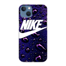Чехол с логотипом Найк на iPhone 13 Mini (Найк на фиолетовом)