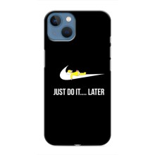 Чехол с логотипом Найк на iPhone 13 Mini (Nike just do it)