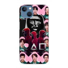 Чехол Гра в кальмара для iPhone 13 Mini – Персонажи игры кальмара