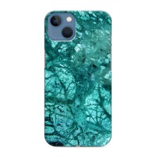 Мраморный чехол на iPhone 13 Mini (VPrint) (Зеленый мрамор)