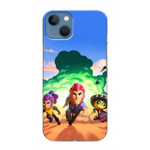 Силиконовый Чехол на iPhone 13 Mini с картинкой Brawl Stars – Бравел Старс